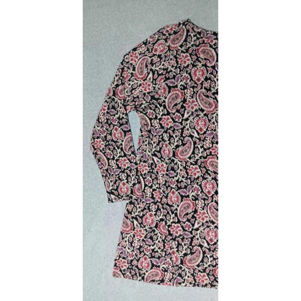 J Jill Wearever Collection Long Sleeve Boat Neck Blouse Womens Size XL Pink And - Picture 5 of 12